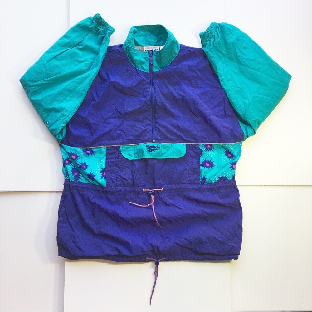 Reebok Vintage Pullover Windbreaker Jacket (M)